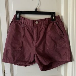 Girls mauve cargo shorts